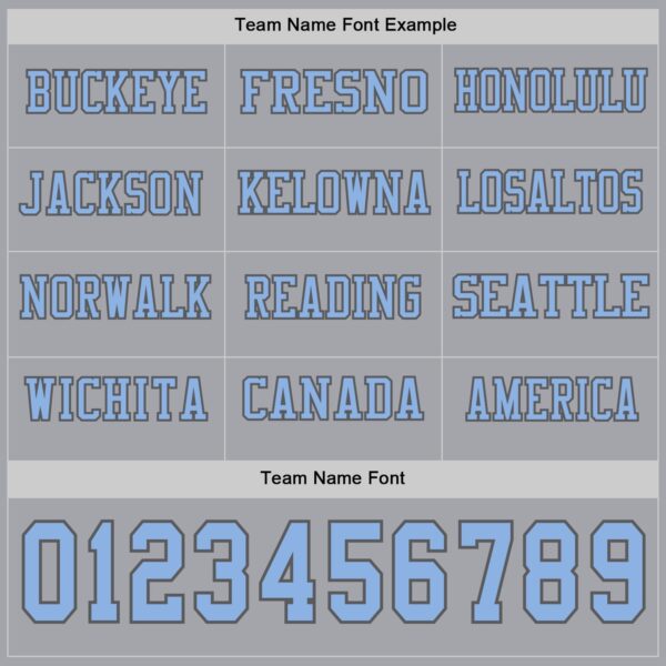 Custom Gray Light Blue-Steel Gray Long Sleeve Authentic Football Jersey