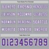 Custom Gray Purple-White Long Sleeve Authentic Football Jersey