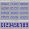Custom Gray Purple-Light Blue Long Sleeve Authentic Football Jersey