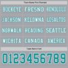 Custom Gray Teal-White Long Sleeve Authentic Football Jersey