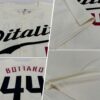 Custom Cream Black-Crimson Authentic Baseball Jersey