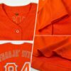 Custom Orange Orange-Gray Authentic Baseball Jersey
