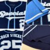 Custom Navy White-Light Blue Authentic Two Tone Baseball Jersey