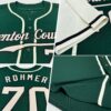 Custom Green Cream-Black Authentic Two Tone Baseball Jersey
