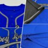 Custom Royal Gray-Black Authentic Two Tone Baseball Jersey
