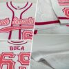 Custom White Medium Pink-Pink Authentic Baseball Jersey