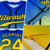 Custom Royal Yellow-Black Authentic Fade Fashion Baseball Jersey