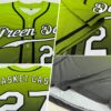 Custom Neon Green White-Black Authentic Fade Fashion Baseball Jersey