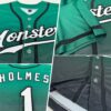 Custom Kelly Green White-Black Authentic Fade Fashion Baseball Jersey