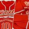 Custom Orange Orange-Gray Authentic Baseball Jersey