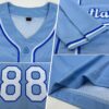 Custom Light Blue White-Royal Authentic Baseball Jersey
