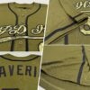 Custom Olive Camo-Black Authentic Salute To Service Baseball Jersey
