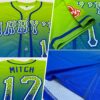 Custom Neon Green White-Royal Authentic Fade Fashion Baseball Jersey