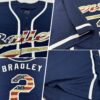 Custom Navy Vintage USA Flag-White Authentic Baseball Jersey