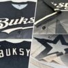 Custom Black Cream 3D Pattern Design Gradient Style Twinkle Star Authentic Baseball Jersey
