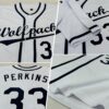 Custom White Navy Baseball Jersey