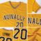 Custom Gold Black-White Baseball Jersey