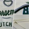 Custom Cream Hunter Green-Royal Authentic Throwback Rib-Knit Baseball Jersey Shirt