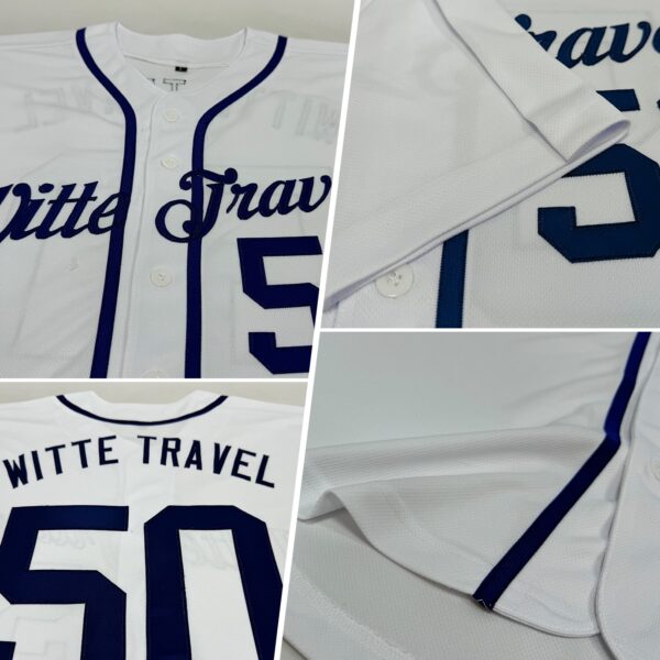 Custom White Navy Authentic Baseball Jersey