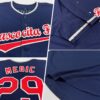 Custom Navy Red-White Baseball Jersey