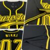 Custom Black Gold Authentic Baseball Jersey