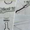 Custom White White-Black Authentic Baseball Jersey