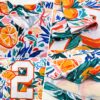Custom White Orange 3D Pattern Design Fruit Authentic Baseball Jersey