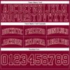 Custom Maroon Maroon-Cream Authentic Throwback Basketball Shorts