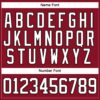 Custom Maroon White-Black Hockey Lace Neck Jersey