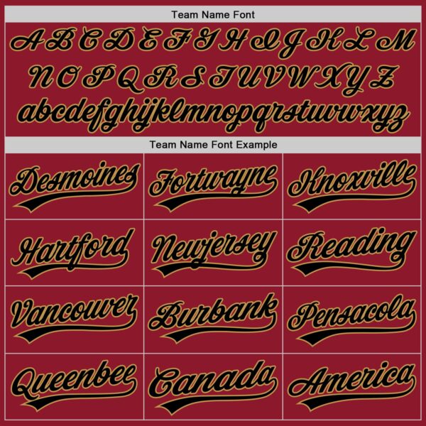 Custom Maroon Black-Old Gold Authentic Throwback Baseball Jersey