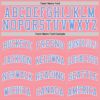 Custom Medium Pink Light Blue-White Authentic Basketball Jersey