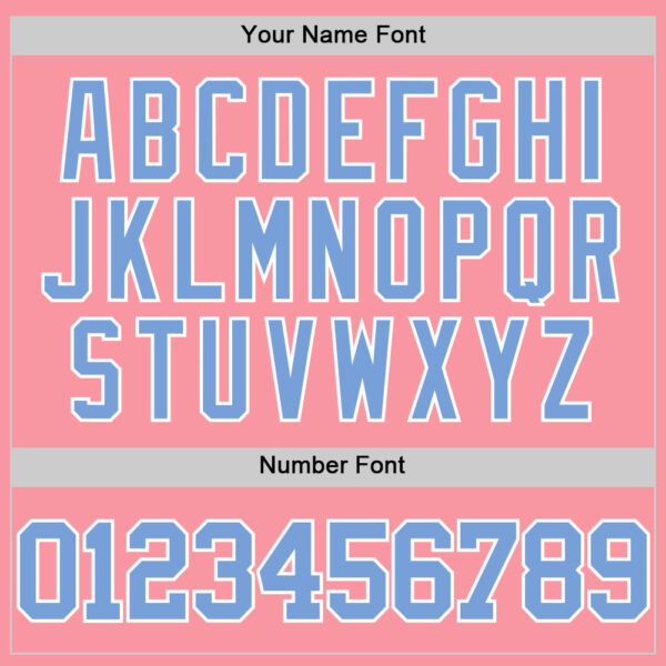 Custom Medium Pink Light Blue-White Authentic Basketball Jersey