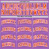 Custom Medium Purple Orange-White Authentic Basketball Jersey