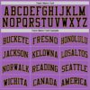 Custom Medium Purple Black-Old Gold Authentic Basketball Jersey