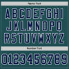 Custom Midnight Green Navy-White Mesh Authentic Throwback Football Jersey