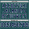 MidnightGreen0057-3 Custom Midnight Green Navy-White Mesh Authentic Throwback Football Jersey