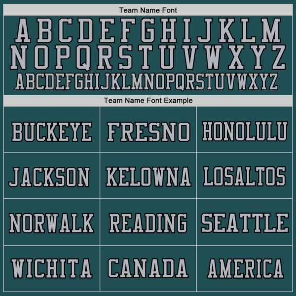 Custom Midnight Green Gray-Black Mesh Authentic Throwback Football Jersey