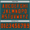 MidnightGreen0063-3 Custom Midnight Green Orange-Black Mesh Authentic Throwback Football Jersey