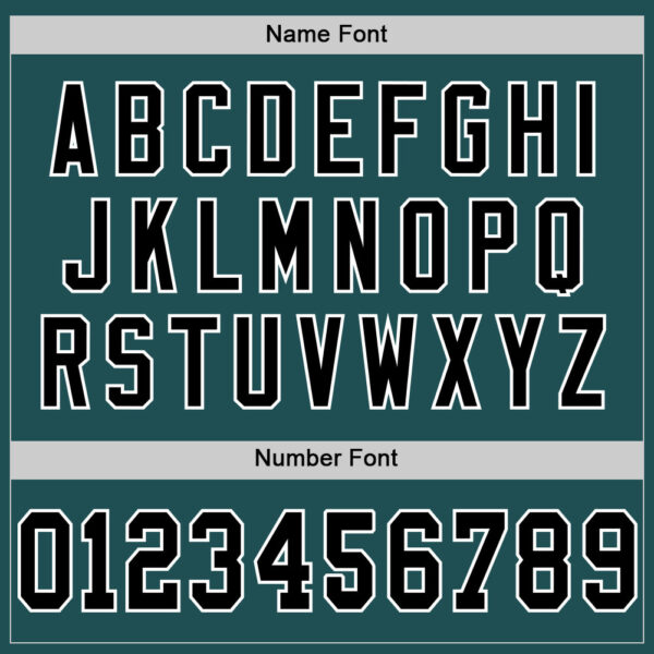 Custom Midnight Green Black-White Mesh Authentic Throwback Football Jersey