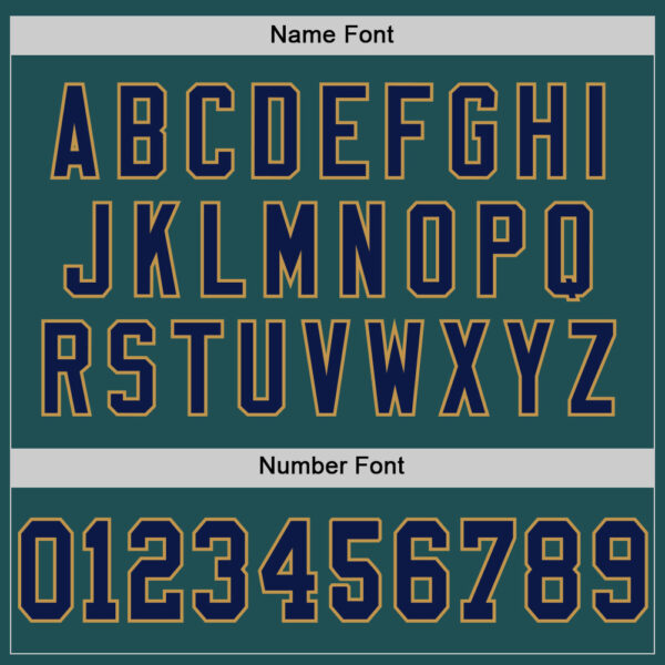 Custom Midnight Green Navy-Old Gold Mesh Authentic Throwback Football Jersey