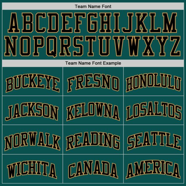 Custom Midnight Green Black-Old Gold Authentic Basketball Jersey