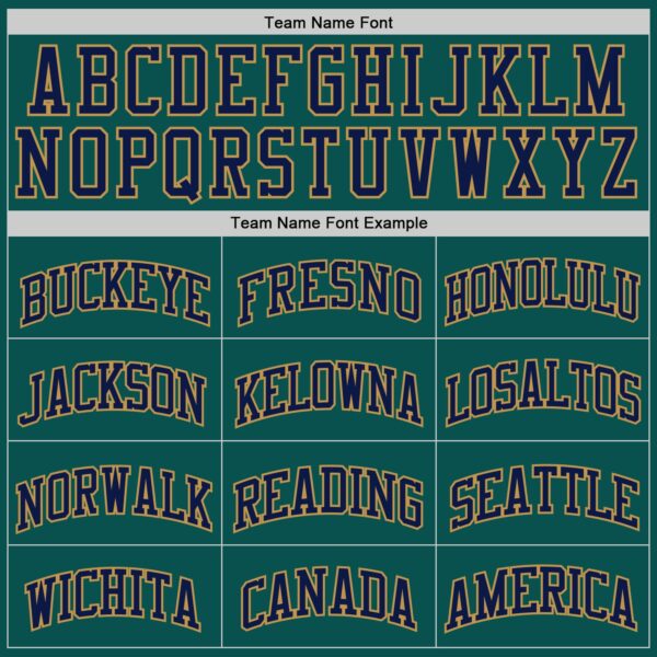 Custom Midnight Green Navy-Old Gold Authentic Basketball Jersey