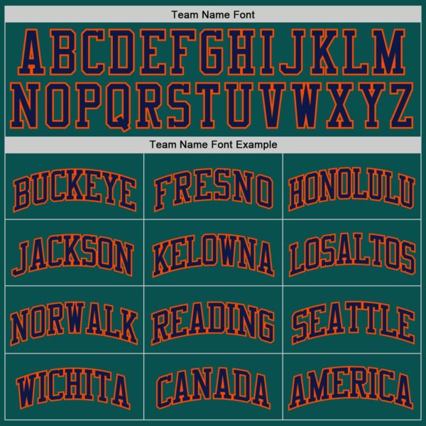 Custom Midnight Green Navy-Orange Authentic Basketball Jersey