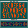 Custom Midnight Green Navy-Orange Authentic Basketball Jersey