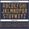 Custom Navy Navy-Old Gold Authentic Baseball Jersey