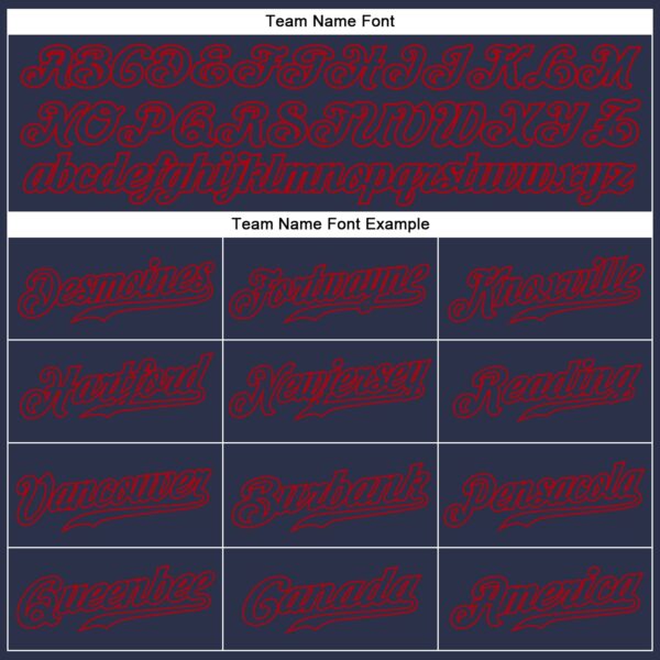 Custom Navy Navy-Red Authentic Baseball Jersey