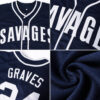Custom Navy Navy-Orange Authentic Baseball Jersey