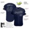 Custom Navy Navy-Gray Authentic Baseball Jersey