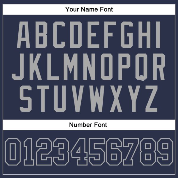 Custom Navy Navy-Gray Authentic Baseball Jersey