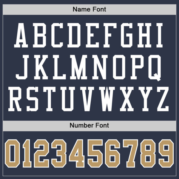 Custom Navy Old Gold-White Mesh Authentic Throwback Football Jersey